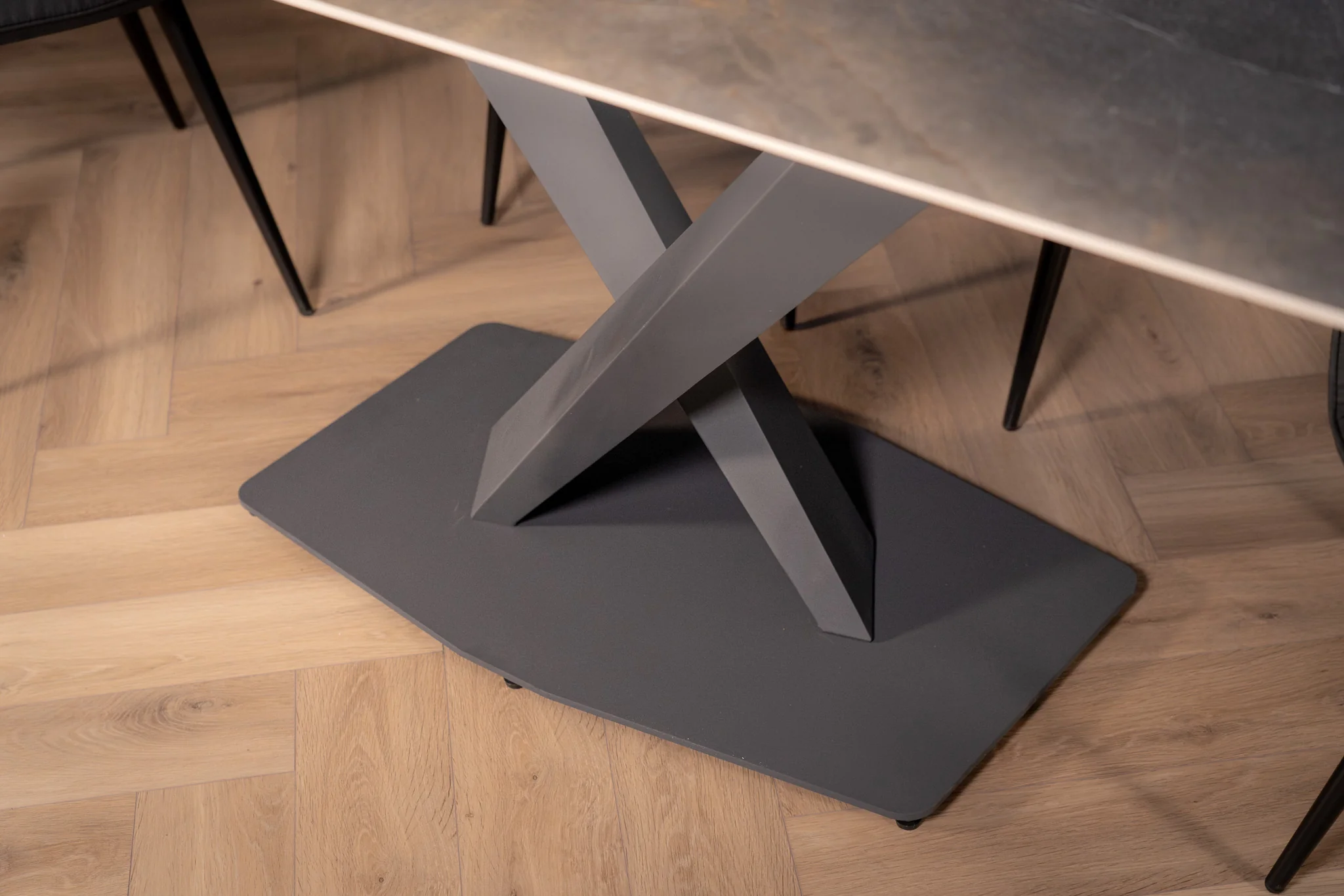 Sintered Stone Dining Table 180cm – Eleganza Grey Gold Vienna - Image 4